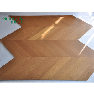 Diffusion en direct spéciale du vendeur de fabrication! <span class=keywords><strong>Prix</strong></span> pas cher chêne blanc parquet en bois d'ingénierie <span class=keywords><strong>chevron</strong></span> parquet bois de construction - Product Image 2
