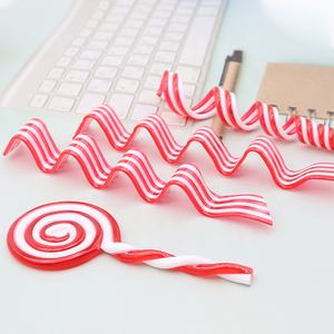 Arbre de noël suspendu décor canne à <span class=keywords><strong>sucre</strong></span> rouge blanc bonbons sucette ornements pour la fête à la maison nouvel an cadeau jouets pour enfants - Product Image 2