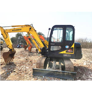 Excavatrice sur pneus Hyundai 60w-7 HW60ECO d'occasion, 6 tonnes, en bon état, automatique, matériel de construction Hyundai60w-7 d'occasion - Product Image 1