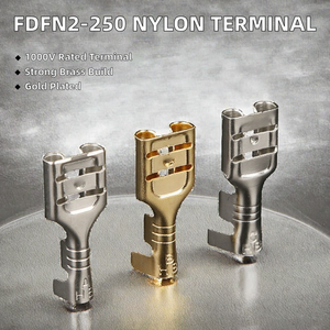 ขั้วต่อสายไฟแบบหุ้มฉนวนทองเหลืองชุบทอง FDFN2-250 สำหรับงานยานยนต์ - Product Image 2