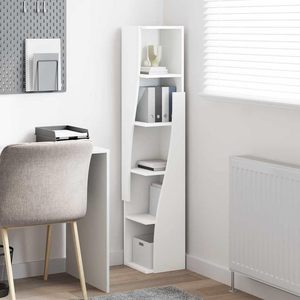 Buffet Blanc Moderne à Motif Géométrique 162x40x80cm en MDF <span class=keywords><strong>et</strong></span> Panneaux de Particules, 4 Portes avec Poignées Dorées en Métal pour Salon - Product Image 2