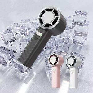 Ventilateur portable rechargeable USB à prix d'usine avec 4 vitesses de ventilation, mode rafraîchissement et effet glace, ventilateur à main - Product Image 2