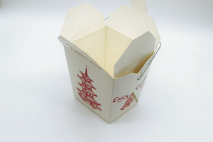 Fiambrera FTS de papel Kraft portátil desechable de 16oz, 26oz, 32oz, patatas fritas, pollo frito, caja de embalaje para llevar con asa - Product Image 4