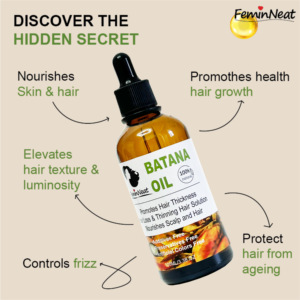 Aceite de Batana 100% Orgánico para el Crecimiento del Cabello, Solución Natural para la Caída del Cabello, Cabeza Calva, Higiene Femenina al por Mayor, Impresión Serigráfica - Product Image 3