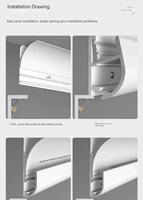 Perfil de Aluminio LED Retroiluminado sin Marco, Lámpara de Techo y Esquina para Decoración del Hogar