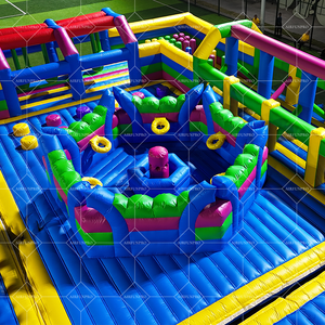 Château gonflable géant commercial pour intérieur/extérieur, aire <span class=keywords><strong>de</strong></span> jeux, parc d'attractions - Product Image 6