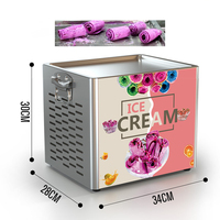 Machine commerciale de fabrication de glace de lait de fabricant de petit pain de glace alimentaire de rue pour l'hôtel de décrochage de casse-croûte de restaurant