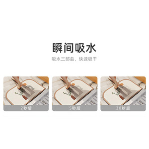 Tapis de bain en terre de diatomée 40x60cm 50x80cm 60x90cm Antidérapant Séchage rapide Pour salle de bain Cuisine Toilettes Tapis de porte - Product Image 4