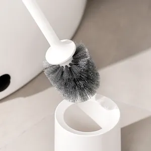 High Quality Cleaning Products Wholesale PP Pet Toilet Brush And Long Handle Holders Set Plastic Brush For Bathroom Cleaning