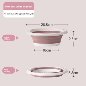 Lavabo Plegable de Plástico de Lujo para Dormitorio, Uso Estudiantil, Extra Grande de 32 cm, Lavabo Portátil para Lavar los Pies, para Baño y Cocina - Product Image 6