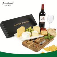 Ensemble de planches à fromage de luxe écologiques en marbre et bois d'acacia avec couteau à fromage pour la cuisine à domicile