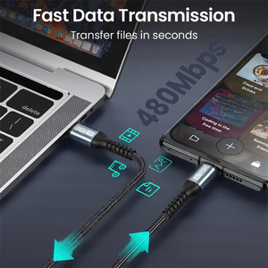 Cable cargador 5A 240W PD tipo C a USB C para <span class=keywords><strong>MacBook</strong></span> <span class=keywords><strong>Pro</strong></span> <span class=keywords><strong>2M</strong></span> PD3.1 QC4.0 Cable de datos de carga rápida para Samsung Huawei - Product Image 3