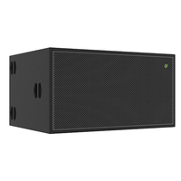 Subwoofer professionnel double 18 pouces pour sonorisation de concert, 1200W/4800W de puissance de crête, réponse en fréquence 38Hz-250Hz