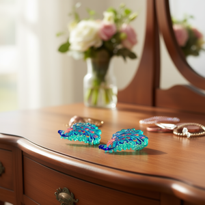 Pince à cheveux en acrylique motif paon, boîte de 600 pièces, 48406, accessoire de mode pour femme - Product Image 3