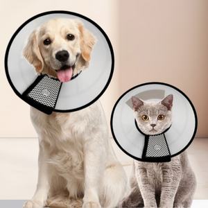 <span class=keywords><strong>Collar</strong></span> de cono de recuperación para mascotas que evita morder, lamer heridas, Cierre con hebilla ajustable, cuello electrónico <span class=keywords><strong>Elizabeth</strong></span> de plástico suave para perros y gatos - Product Image 1