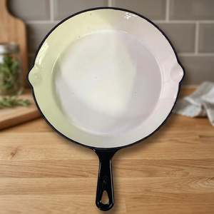 Poêle en fonte émaillée robuste, poêle à frire en fonte pré-culottée, ustensiles de cuisson OEM en gros - Product Image 1