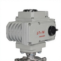 Actionneur de vanne à bille motorisée de 2 pouces CF8 CF8M à bride, actionneur électrique de contrôle du débit d'eau, de gaz et d'huile, 10-500 L/H, 200 PSI