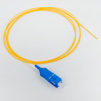 Cable de Fibra Óptica SC UPC de 12 Colores y 12 Núcleos, Pigtail FTTH CATV de 0.9mm, 1 Metro, SM, Telecomunicaciones, SC, FC, LC, ST, PVC o LSZH