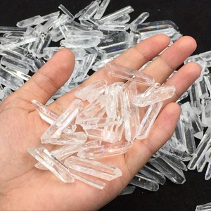 Vente en gros de baguettes de quartz clair, cristaux de graines de Lemuria, pierres semi-précieuses artisanales, style bohème, Feng Shui, guérison, décoration intérieure, cadeau DIY - Product Image 3