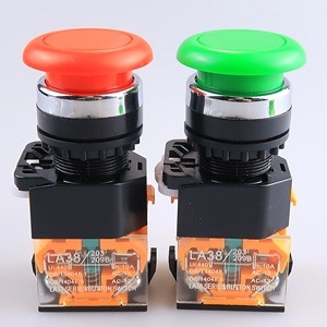 Botón pulsador de 22 mm LA38 de cabeza plana con reinicio automático tipo hongo - Product Image 2