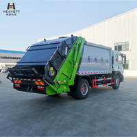 Compacteur à ordures HEAVSTY 14 m³ 4500 mm de portée 4x2 230-240 CV Moteur Cummins Diesel Euro 6 Neuf Manuel Télécommande sans fil