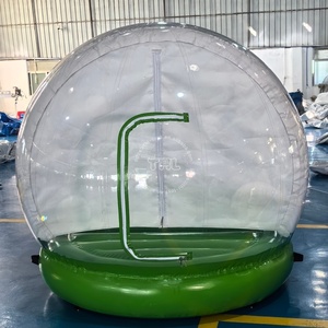 하이 퀄리티 사용자 정의 2m/3m/4m 직경 풍선 크리스마스 스노우 글로브 볼 투명 사진 부스 - Product Image 5