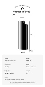 Étui pour briquet en métal RIZHE pour briquet <span class=keywords><strong>J6</strong></span>, étui pour briquet, accepte la personnalisation du logo - Product Image 5