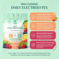 Polvo Electrolítico OEM, 4 Sabores, Mezcla para Bebida Hidratante con Sodio, Potasio y Magnesio para el Equilibrio Diario de Electrolitos
