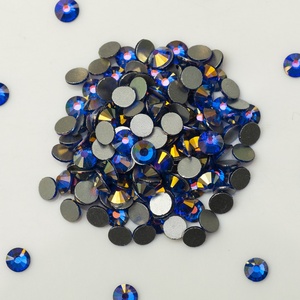 YANRUO Shiny Plated AB Crystal Drill Flat Back Non Hotfix Round Rhinestones for Decoration Clothes - Product Image 3
