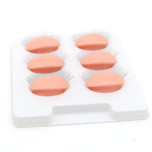 Tête <span class=keywords><strong>de</strong></span> mannequin <span class=keywords><strong>de</strong></span> cils en silicone pour <span class=keywords><strong>la</strong></span> pratique des <span class=keywords><strong>yeux</strong></span>/paupières amovibles pour <span class=keywords><strong>les</strong></span> débutants - Product Image 4