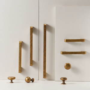 Maniglie a Barra Lunga in Bronzo Antico in 8 Misure per Armadi, Cassetti e Mobili, con Anelli di Trazione - Product Image 3
