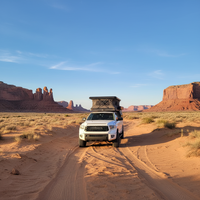 Mini caravane pliable personnalisée en aluminium léger pour 4 personnes, imperméable, moderne, pour pick-up 4x4, camping-car