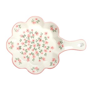 Factory direct sales of creative ceramic <b>plates</b> with handles, trendy on Instagram, perfect for breakfast, vegetable dishes, and - Product Image 2