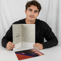 Carpeta para Tarjetas Coleccionables Personalizada de Alta Calidad, A4, Cartón Blanco, Laminado Mate, con Ranuras Completas para Tarjetas, Impresión de Carpetas de Presentación de Documentos