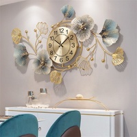 Horloge murale en fer fait à la main Design de style chinois vintage Horloges décoratives murales