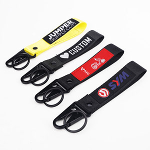 Custom Logo <b>Polyester</b> Short Wrist Strap Keychain <b>Lanyard</b> Carabiner Promotional Short <b>Lanyard</b> with Printed Logo - Product Image 4