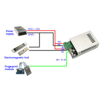Module de contrôle d'empreintes digitales K216+R503, relais de commande d'allumage de voiture, carte de contrôle d'accès par empreinte digitale capacitive