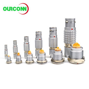 Hoogwaardige volledig messing ronde connector serie: Koreaanse bajonet / EGG B serie push-pull TNC-SMA 50 Ohm adapter (mannelijk-vrouwelijk) - Product Image 1