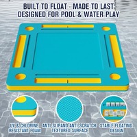 Table de Mahjong pliable flottante pour piscine - Table de jeu aquatique portable pour jeux de cartes et de tuiles, idéale pour les spas