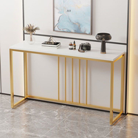Küçük Zarif Metal Koridor Altın Taşlı Konsol Masaları Modern Oturma Odası Mobilyası Komuta Merkezi Minimalist 1 Adet