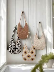 Finished Handmade Cartoon Bohemia Summer <b>Beach</b> Sewing <b>Accessory</b> Handicraft One-shoulder Messenger Bag New Year Gift - Product Image 3