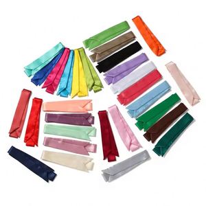 Luxury Long Narrow Silk Ribbon Digital Printing Wrist Bag Handle <b>Tie</b> Striped Design Fashion Accessory Scarf - Product Image 2