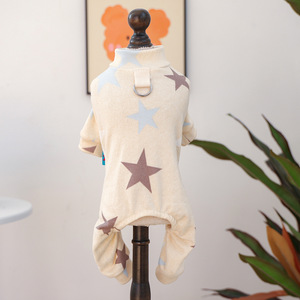 PETCIRCLE Pet <b>Clothes</b> <b>for</b> Spring and Autumn: <b>Small</b> <b>Dog</b> Puppy Onesie with Leash, Soft and Cozy Home Wear - Product Image 5