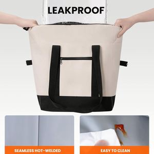 Jumbo Insulated <b>Bag</b> Leakproof Collapsible Large Soft Cooler Tote With Peva Liner Cold Retention for <b>Beach</b> Camping Picnic - Product Image 4