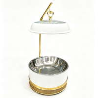 Chauffe-Plats de Luxe en Acier Inoxydable à Carburant, avec Couvercle Amovible, pour Buffets et Présentoirs de Mariage