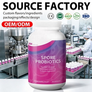 Cápsulas de extractos probióticos al por mayor, suplemento probiótico a base de esporas, MOQ bajo, pedido flexible, prueba COA para vendedores de Amazon - Product Image 1