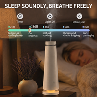 Diffuseur d'arômes intelligent électrique sans eau pour bureau, 120 ml, humidificateur d'huiles essentielles à air froid avec télécommande et veilleuse de table