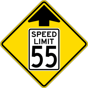 الأكثر مبيعًا علامات عاكسة مخصصة عالية الجودة للتحذير المروري إشارات المرور علامات الألومنيوم للحد من السرعة - Product Image 1