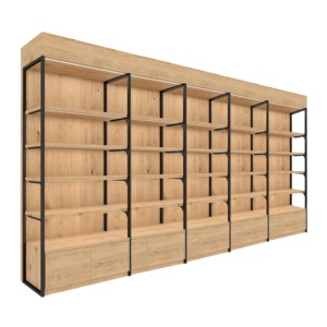 Siêu thị sử dụng tùy chỉnh kích thước bằng gỗ Rack hiển thị kệ gỗ - Product Image 1