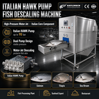 Écailleuse à Poisson Automatique avec Pompe Italienne Jet d'Eau Haute Pression SUS304 pour Saumon Bar Daurade Truite Carpe